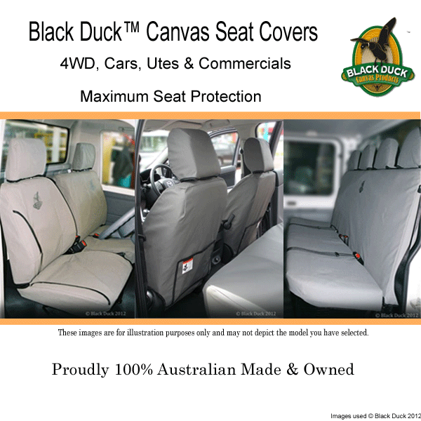 Ducato Van Front Seat Black Duck - Fitted Car Seat Covers Perth