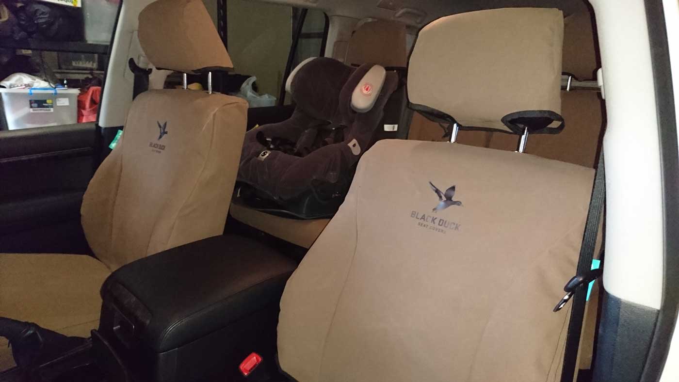 Black Duck Seat Covers suitable for LANDCRUISER 200 VX/Sahara/Altitude
