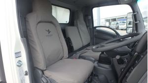 Black Duck™ Canvas Seat Covers Isuzu NH Series Trucks NNR NPR NPS NQR SINGLE WIDE CAB ONLY TIN151
