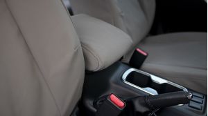 Black Duck® SeatCovers CANVAS, 4ELEMENTS or DENIM SEAT COVERS to suit your NISSAN NAVARA NP300 SL, ST, ST-X AND PRO-4X built from January 2021 onwards shows console cover