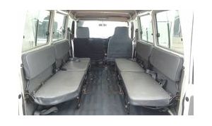 Black Duck supply covers for the 4 side facing bench seats in Troopys.
