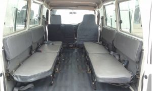 4 Side Facing Rear Seats - Black Duck Seat Covers- suitable for Toyota Troop Carrier.