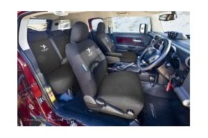Black Duck Seat Covers - Row Two Rear Bench 60/40 split  - suitable for TOYOTA FJ Cruiser 2011- Current