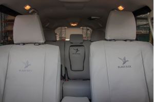 BLACK DUCK CANVAS PRODUCTS manufacture Australia's most POPULAR heavy-duty CANVAS or 4ELEMENTS SEAT COVERS to suit your Mitsubishi SPORT WAGON.