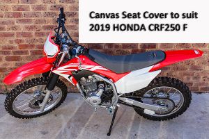 Miller Canvas supplies Quality Australian Made Canvas Seat Covers to suit HONDA CRF250F from 2019 onwards.
