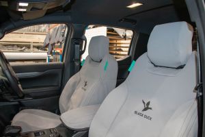 BLACK DUCK® SeatCovers - Next-Gen FORD RANGER RAPTOR FRONT DRIVER and PASSENGER SEATS.