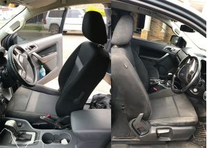 BLACK DUCK 4 Elements or Canvas Seat Covers -  provide maximum protection for your seats and are custom patterned to be suitable for Ford Ranger PX2 / PX3 - XL and XLS
