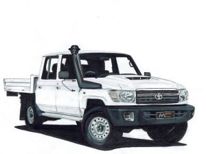 Black Duck® SeatCovers  - to suit - Current Landcruiser Dual Cab front seats.