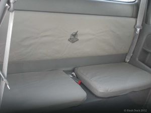 Black Duck Seat Covers suitable for X-TRA Cab Rear Bench All Toyota Hilux 05/2005 - 06/2015