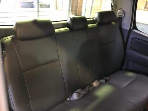 Black Duck Seat Covers Dual Cab Complete front and rear. Toyota Hilux Workmate & SR Utes.