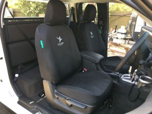 Black Duck Canvas & Denim Seat Covers to fit Holden RG Colorado 7 LT Wagons NOTE: The image shows Black Denim in a Colorado Ute thesese are the same seats as used in th e Colorado 7.