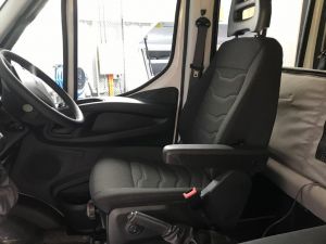 Black Duck Canvas or 4Elements Seat Covers to suit 6th GENERATION IVECO  DAILY VAN / 4X2, CAB CHASSIS / 4X2,  DUAL CAB CHASSIS.