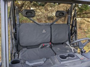 Quality Heavy Duty Canvas Seat covers for CF Moto UTV UFORCE 600.
BLACK CANVAS SHOWN