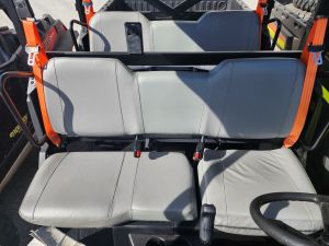  Miller Canvas supplies Quality Heavy Duty Canvas Seat Covers to suit Polaris Ranger Pro XD up to 2023. CREW SHOWN