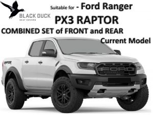 BLACK DUCK Canvas or Denim Seat Covers -  offer maximum protection for your seats and are custom designed to be suitable for FORD RANGER PX3 RAPTOR  Dual Cab