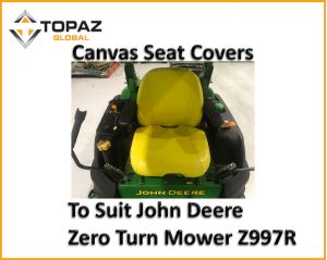 Ensure you purchase a Heavy Duty Canvas Seat Cover from Miller Canvas to help increase the resale value of your JOHN DEERE Z997R and Z930R Zero Turn Mowers