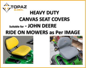 Heavy Duty Canvas Seat Covers to suit John Deere Ride On Mowers including X350 and X570