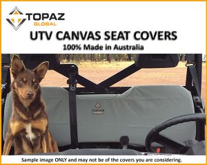 Heavy Duty Canvas Seat Cover to fit KAWASAKI KAF400B MULE 600 SERIES 2X4 UTV