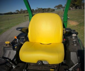 Canvas SEAT COVERS to suit - JOHN DEERE Z997R  & Z930R Zero Turn Mow