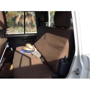 Black Duck Seat Covers suitable for Landcruiser 70 Series VDJ79R Dual Cab