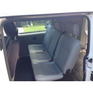 Black Duck Seat Covers to fit VW T6 Transporter Crew Van VWT584.