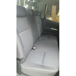 Black Duck™ Canvas & Denim Seat Covers to fit, Toyota Hilux Utes SR & SR5 rear bench seat. HX40405.