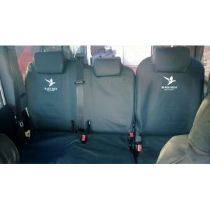 WAGONS ONLY Rear Bench 60/40 split Row Two -  Landrover Defender 2008-2016 Black Duck® Canvas Seat Covers