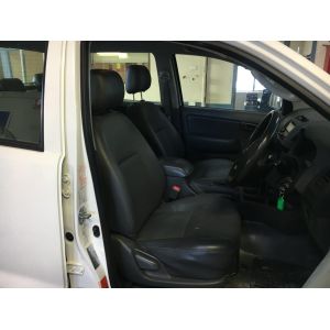 Black Duck Seat Covers Dual Cab Complete front and rear. Toyota Hilux Workmate & SR Utes.