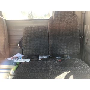 Black Duck Seat Covers Isuzu NPR, NPS, NQR Series Truck Driver Hiback Bucket & Passenger 3/4 Hiback with fold down centre backrest TIN051