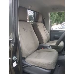 Black Duck® SeatCoversFitted to Toyota Landcruiser Single Cab 2017 UPGRADE.