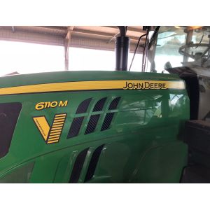 Black Duck Seat Covers suitable for John Deere 6110M 2017.