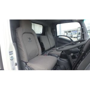 Black Duck™ Canvas Seat Covers Isuzu NH Series Trucks NNR NPR NPS NQR SINGLE WIDE CAB ONLY TIN151