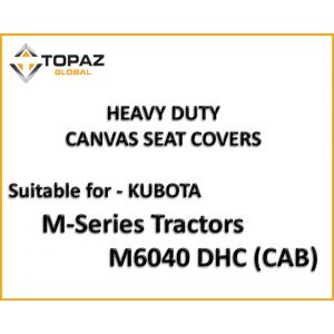 Heavy Duty Canvas Seat Covers custom designed to be suitable for your KUBOTA M6040 DHC (CAB) TRACTOR