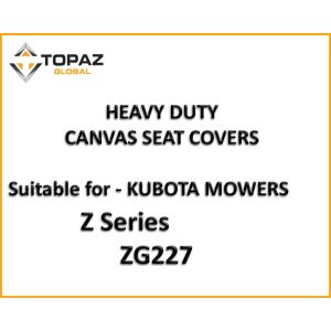Miller Canvas are a leading  online retailer of Canvas seat covers designed specific to fit ZG227 KUBOTA MOWER.