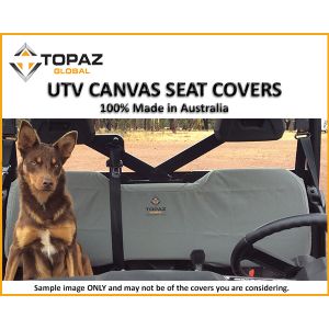 Heavy Duty Canvas REAR Bench Seat Cover to fit KAWASAKI KAF820 MULE PRO FXT UTV
IMAGE IS NOT OF THE DESCRIBED COVER