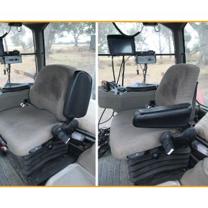 Black Duck Canvas or Denim Seat Covers to suit New Holland TG and TG series Tractors dated 1999 to 06/2006