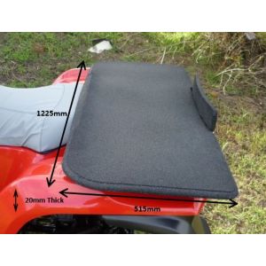 Heavy Duty Rubber Carrier Mat to suit Quads / ATV shows dimensions.