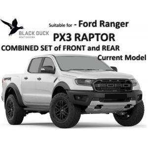 BLACK DUCK Canvas or Denim Seat Covers -  offer maximum protection for your seats and are custom designed to be suitable for FORD RANGER PX3 RAPTOR  Dual Cab