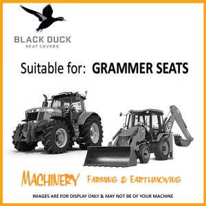 Black Duck Seat Cover to suit GRAMMER MSG731AB
