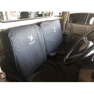 Black Duck Seat Covers - Driver Bucket & Passenger 3/4 Bench suitable for  Toyota Landcruiser 40 Series (01/1979 - 12/1984)
