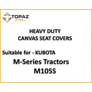 Make sure you buy from Miller Canvas, we are a leading SPECIALIST online retailer of Canvas seat covers custom designed to suit  M105S KUBOTA CAB TRACTOR