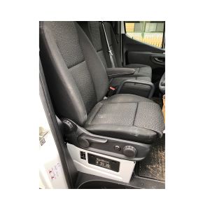 Sprinter Van showin special adjustable thigh support.