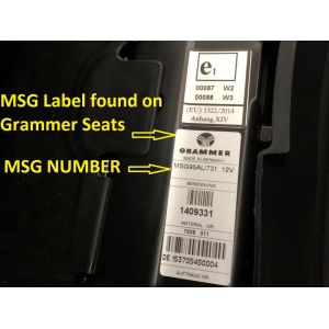 Black Duck Seat Covers JOHN DEERE TRACTORS 5080R, 5090R & 5100R Tractors with Grammer MSG731 seat