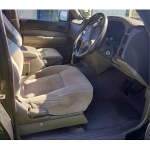 Driver & Passenger Buckets (pair) with map pockets NISSAN PATROL GU Y61 SERIES 1 WAGON 11/1997 - 02/2000: Black Duck Canvas Seat Covers.