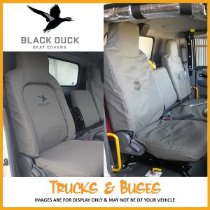 Black Duck Canvas or Denim Seat Covers offer maximum protection to the seats in your  Volvo FH and FM Series Trucks from 2013 onwards.
