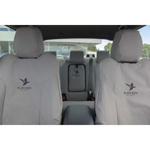 BLACK DUCK Canvas or Denim Seat Covers -  offer maximum protection for your seats and are custom designed to be suitable for FORD RANGER PX3 RAPTOR  Dual Cab