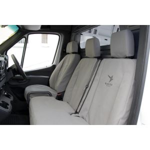 Black Duck seat covers to suit MY18, 3rd generation Mercedes Benz Sprinter Van & Dual Cab form 2018 onwards. MBS181TSAR
