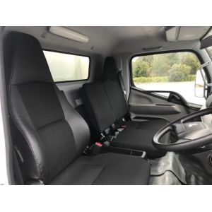 Black Duck Canvas Seat Covers offer maximum protection to the seats in your Fuso Canter 615, 715, 815 & 918  WIDE CAB - single cabs and dual cab trucks.
NOTE: THESE IMAGES ARE OF SEATS WITHOUT COVERS and are there so you can compare with your seats.