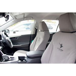 Black Duck Seat Covers COMBINED SET to suit front and rear seats - suitable for 2019 TOYOTA RAV4 GX/GXL/HYBRID Wagons from 03/2019 onwards