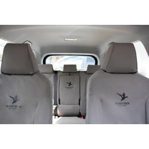 Black Duck Seat Covers  to suit  rear seats - suitable for 2019 TOYOTA RAV4 GX/GXL/HYBRID Wagons from 03/2019 onwards.